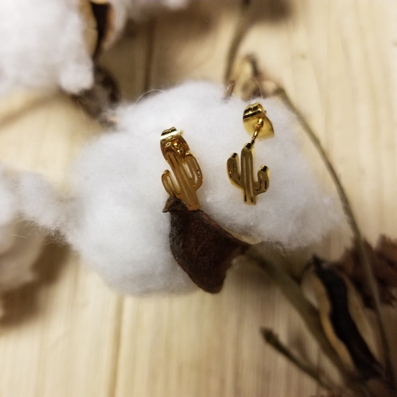 🌵🌵So Cute Stainless Steel Cactus earrings 🌵🌵 - Picture 6 of 8